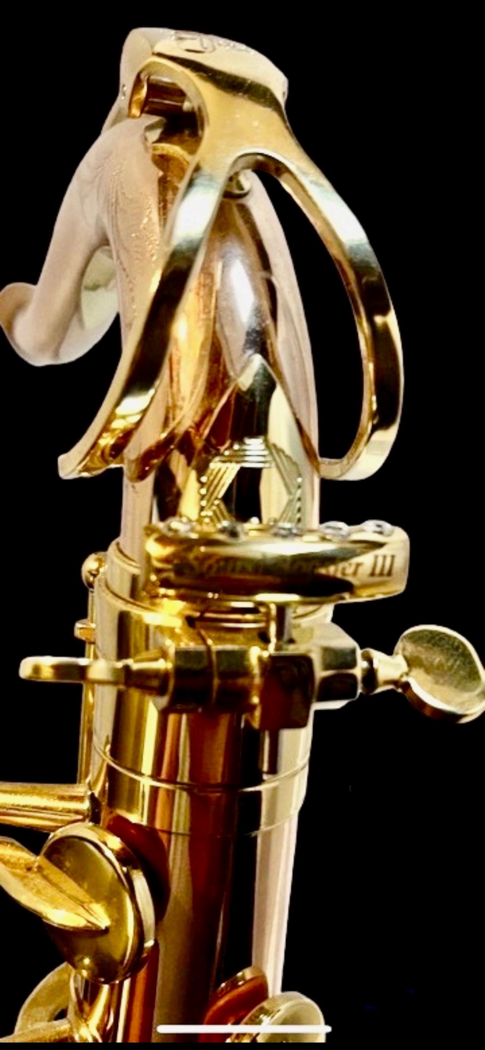 Custom saxophone neck